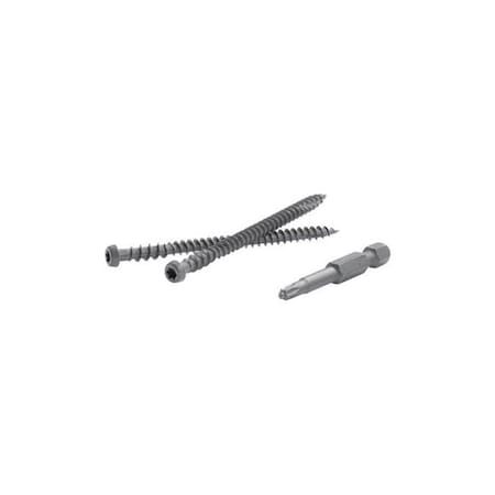 Fastenmaster Fastenmaster 5000284 TrapEase 2.5 in. Torx TTAP Star Head Zinc Carbon Steel Composite Deck Screws; Woodland Brown - 75 Per Box 5000284